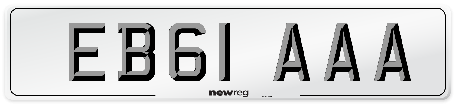 EB61 AAA Number Plate from New Reg